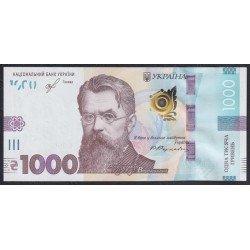 Украина 1000 гривен 2019 г. (UKRAINE 1000 Hriven' 2019) PW127A: UNC
