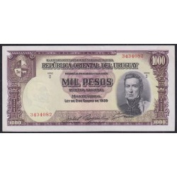 Уругвай 1000 песо 1939 года, 3434082 (URUGUAY 1000 Pesos 1939) P41c:(1) aUNC/UNC