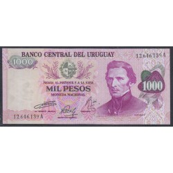 Уругвай 1000 песо ND (1974 г.) (URUGUAY 1000 Pesos ND (1974)) P 52: UNC