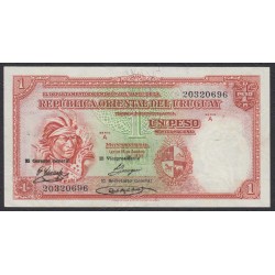 Уругвай 1 песо 1935 г. (URUGUAY 1 Peso 1935) P28c:  XF/aUNC