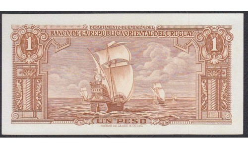 Уругвай 1 песо 1939 года (URUGUAY 1 Peso 1939) P35c: UNC