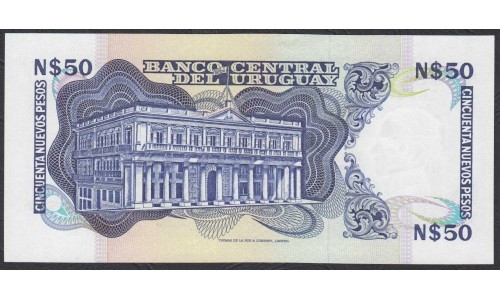 Уругвай 50 новых песо  1978-1987 года (URUGUAY 50 Nuevos Pesos 1978-1987) P61d: UNC
