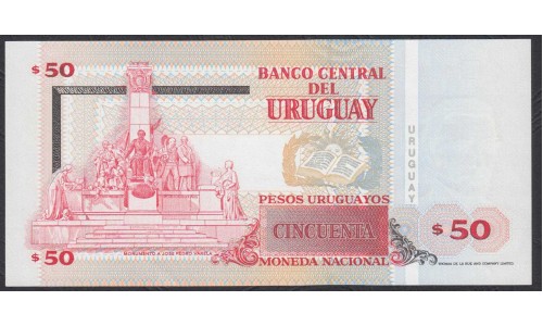 Уругвай 50 песо 1994 года (URUGUAY 50 Pesos Uruguayos 1994) P75a: UNC