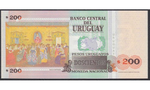 ругвай 200 песо 2006 года (URUGUAY 200 Pesos Uruguayos 2006) P89a: UNС