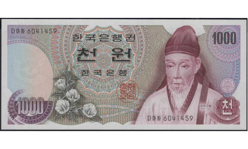 Южная Корея 1000 вон б\д (1975 год) (South Korea 1000 won ND (1975 year)) P 44 : Unc