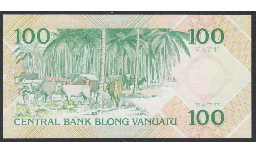 Вануату 100 вату 1982 год (Vanuatu 100 Vatu 1982) P 1: UNC
