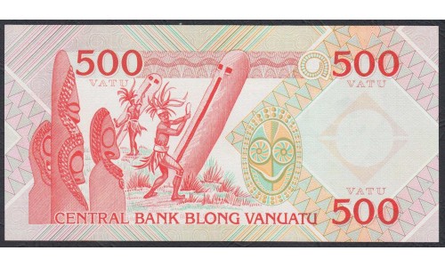 Вануату 500 вату 1982 год (Vanuatu 500 Vatu 1982) P 2: UNC