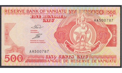 Вануату 500 вату 1993 год (Vanuatu 500 Vatu 1993) P 5a: UNC
