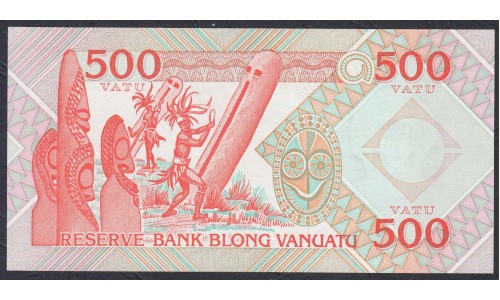 Вануату 500 вату 1993 год (Vanuatu 500 Vatu 1993) P 5b: UNC
