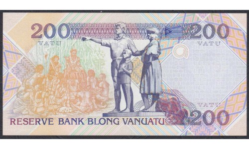 Вануату 200 вату 1995 год (Vanuatu 200 Vatu 1995) P 9: UNC