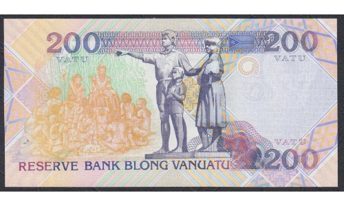 Вануату 200 вату 1995 год (Vanuatu 200 Vatu 1995) P 8b: UNC