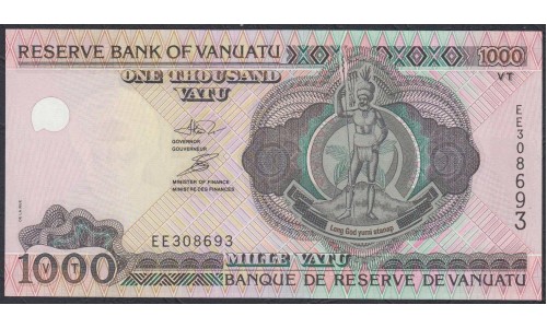 Вануату 1000 вату 2002 год (Vanuatu 1000 Vatu 2002) P 10a: UNC
