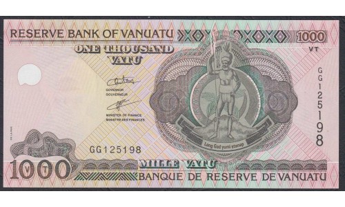 Вануату 1000 вату 2002 год (Vanuatu 1000 Vatu 2002) P 10b: UNC