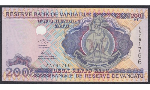 Вануату 200 вату 1995 год (Vanuatu 200 Vatu 1995) P 8a: UNC