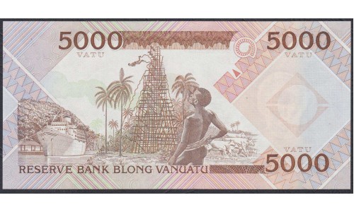 Вануату 5000 вату 2006 год (Vanuatu 5000 Vatu 2006) P 15: UNC