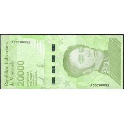 Венесуэла 20000 боливаров 2019 года (Venezuela 20000 Bolivares 2019) P NEW: UNC