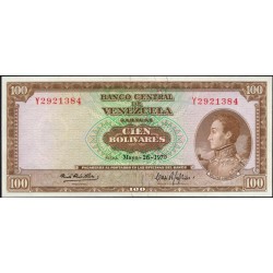 Венесуэла 100 боливаров 1970 года (Venezuela 100 Bolivares 1970) P 48g: UNC
