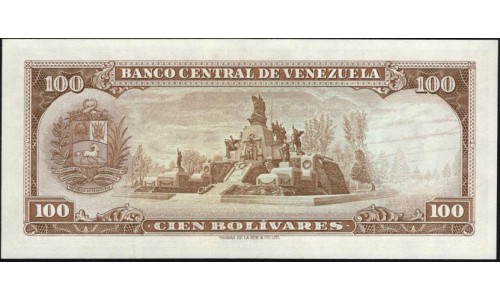 Венесуэла 100 боливаров 1970 года (Venezuela 100 Bolivares 1970) P 48g: UNC