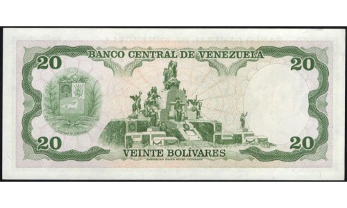 Венесуэла 20 боливаров 1979 года (Venezuela 20 Bolivares 1979) P 53c: UNC