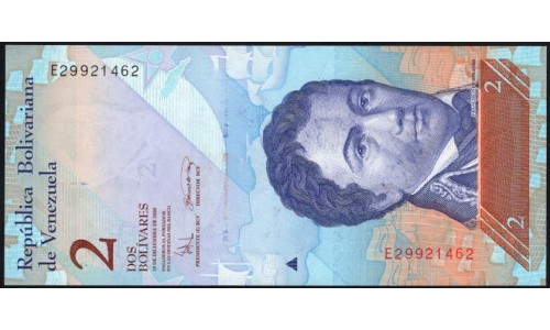 Венесуэла 2 боливара 2008 года  (Venezuela 2 Bolivares 2008) P 88c: UNC