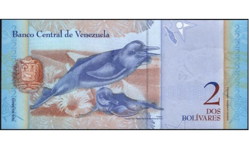 Венесуэла 2 боливара 2008 года  (Venezuela 2 Bolivares 2008) P 88c: UNC