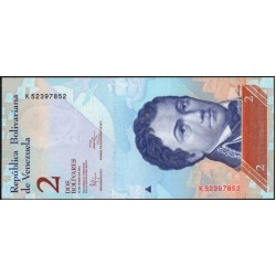Венесуэла 2 боливара 2012 года  (Venezuela 2 Bolivares 2012) P 88e: UNC