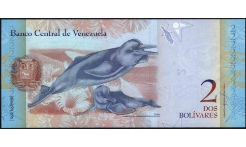 Венесуэла 2 боливара 2013 года  (Venezuela 2 Bolivares 2013) P 88f: UNC