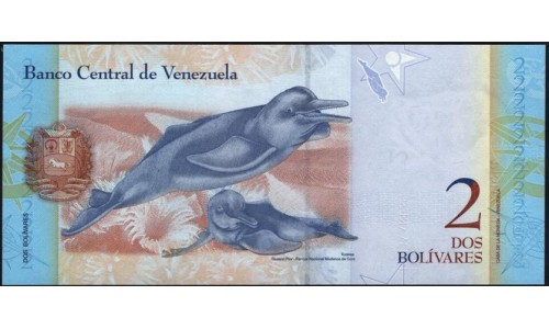 Венесуэла 2 боливара 2012 года, серия Замещения  (Venezuela 2 Bolivares 2012, Replacement) P 88r: UNC