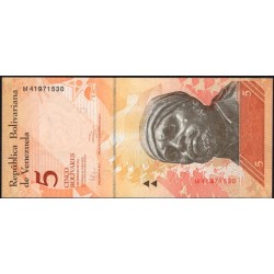 Венесуэла 5 боливаров 2011 года (Venezuela 5 Bolivares 2011) P 89d: UNC