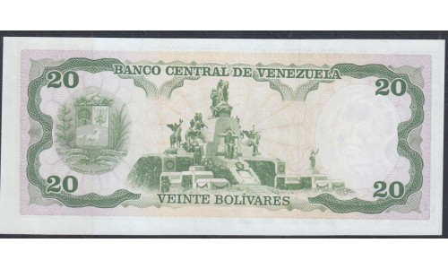 Венесуэла 20 боливаров 1990 года (Venezuela 20 Bolivares 1990) P 63с: UNC