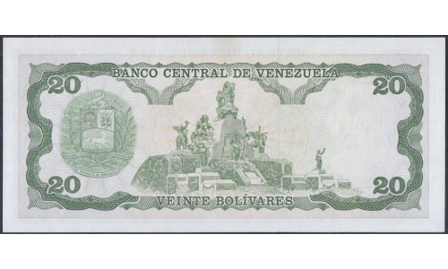 Венесуэла 20 боливаров 1984 года, серия R (Venezuela 20 Bolivares 1984, Prefix R) P 64: UNC