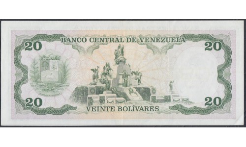 Венесуэла 20 боливаров 1987 года (Venezuela 20 Bolivares 1987) P 64A: aUNC