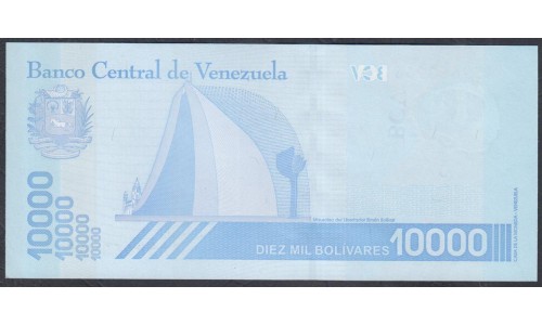 Венесуэла 10000 боливаров 2019 года (Venezuela 10000 Bolivares 2019) P NEW: UNC