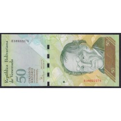 Венесуэла 50 боливаров 2008 года (Venezuela 50 Bolivares 2008) P 92c: UNC