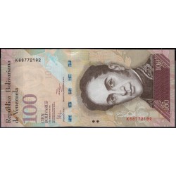 Венесуэла 100 боливаров 2011 года (Venezuela 100 Bolivares 2011) P 93d: UNC