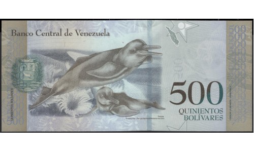 Венесуэла 500 боливаров 2017 года (Venezuela 500 Bolivares 2017) P 94b: UNC