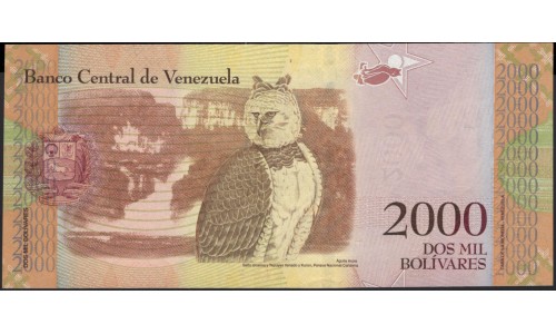 Венесуэла 2000 боливаров 2016 года (Venezuela 2000 Bolivares 2016) P 96a: UNC