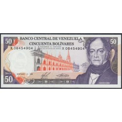 Венесуэла 50 боливаров 1988 года (Venezuela 50 Bolivares 1988) P 65b: UNC