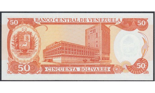 Венесуэла 50 боливаров 1988 года (Venezuela 50 Bolivares 1988) P 65b: UNC