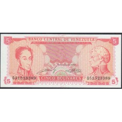 Венесуэла 5 боливаров 1989 года (Venezuela 5 Bolivares 1989) P 70b: UNC