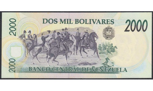 Венесуэла 2000 боливаров 1995 года (Venezuela 2000 Bolivares 1995, prefix A) P 74b: UNC