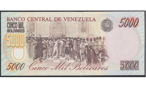 Венесуэла 5000 боливаров 1996 года (Venezuela 5000 Bolivares 1996) P 75b: UNC