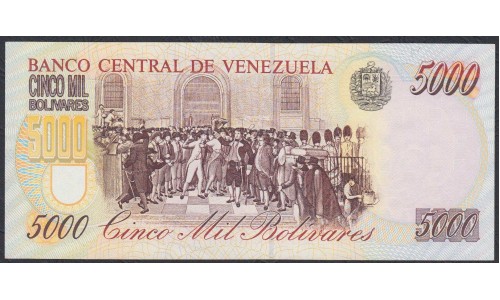 Венесуэла 5000 боливаров 1998 года (Venezuela 5000 Bolivares 1998) P 78b: UNC