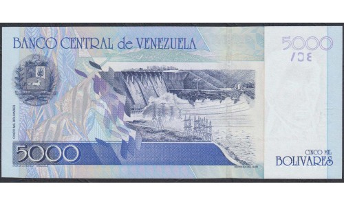 Венесуэла 5000 боливаров 2002 года (Venezuela 5000 Bolivares 2002) P 84a: UNC