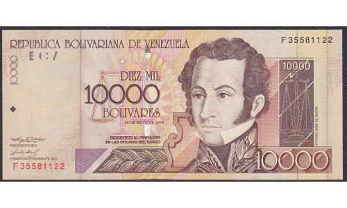 Венесуэла 10000 боливаров 2004 года (Venezuela 10000 Bolivares 2004) P 85d: UNC