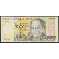 Венесуэла 20000 боливаров 2001 года (Venezuela 20000 Bolivares 2001) P 86a: UNC