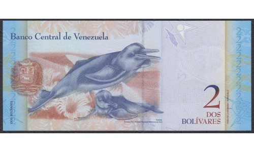 Венесуэла 2 боливара 2012 года, серия Замещения  (Venezuela 2 Bolivares 2012, Replacement) P 88r: UNC