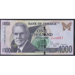 Ямайка 1000 долларов 2021 (Jamaica 1000 Dollars 2021) P 86p: UNC
