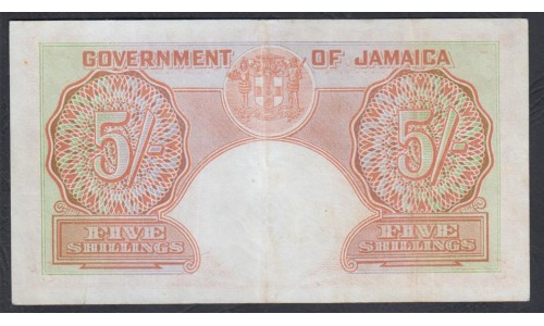 Ямайка 5 шиллингов 1948 (Jamaika 5 Shillings 1948) P 37a: XF