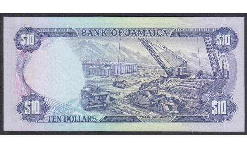 Ямайка 10 долларов 1981 (Jamaica10 Dollars 1981) P 67b : aUnc